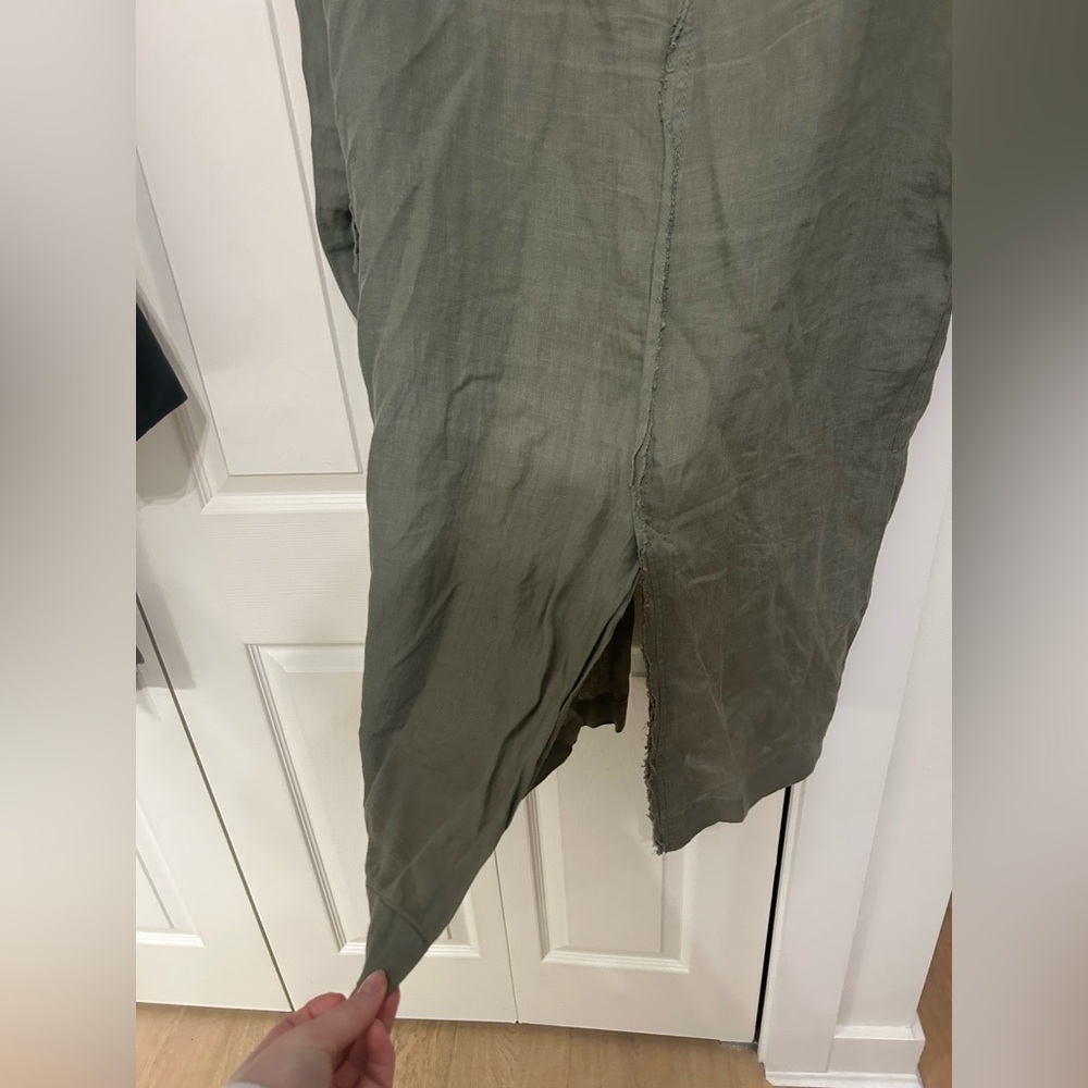 Zara Women's Olive Green Duster/Light Shacket - Picture 8 of 12